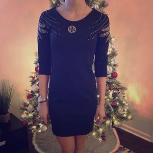 Tory Burch Black and Gold Dress